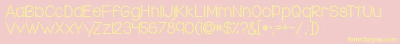 Kgsomethingtobelievein Font – Yellow Fonts on Pink Background