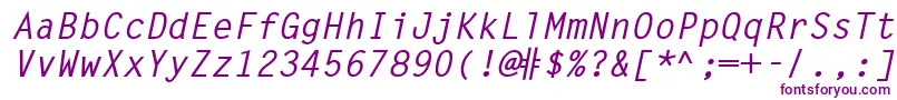 LetterGothicLtBoldSlanted Font – Purple Fonts