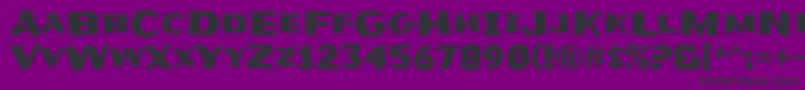 FrijoleRegular Font – Black Fonts on Purple Background