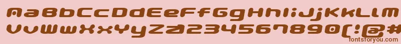 GauPopMagic Font – Brown Fonts on Pink Background