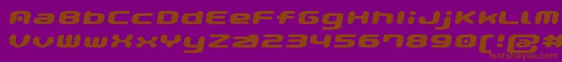 GauPopMagic Font – Brown Fonts on Purple Background
