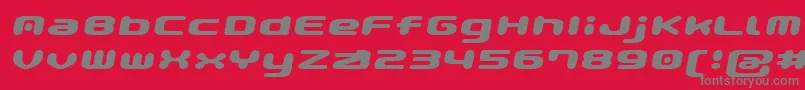 GauPopMagic Font – Gray Fonts on Red Background