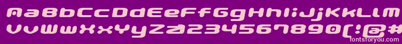 GauPopMagic Font – Pink Fonts on Purple Background