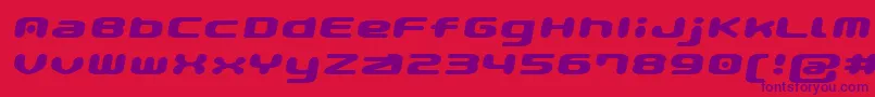 フォントGauPopMagic – 赤い背景に紫のフォント