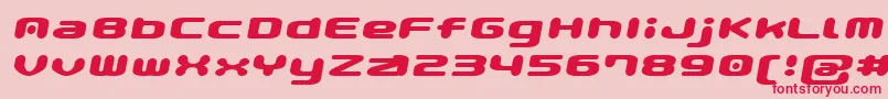 GauPopMagic Font – Red Fonts on Pink Background