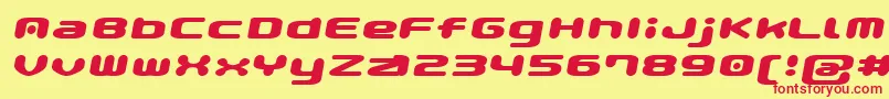 GauPopMagic Font – Red Fonts on Yellow Background