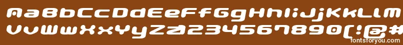 GauPopMagic Font – White Fonts on Brown Background