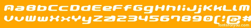 GauPopMagic Font – White Fonts on Orange Background