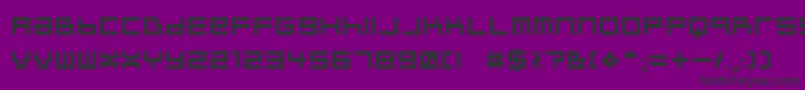Шрифт Neustylb – чёрные шрифты на фиолетовом фоне