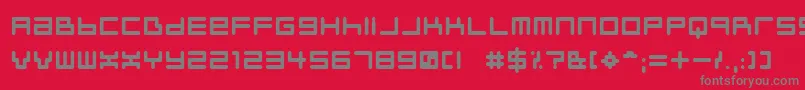 Шрифт Neustylb – серые шрифты на красном фоне
