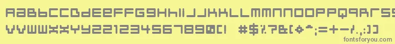 Neustylb Font – Gray Fonts on Yellow Background