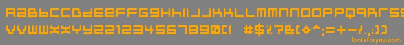 Neustylb Font – Orange Fonts on Gray Background