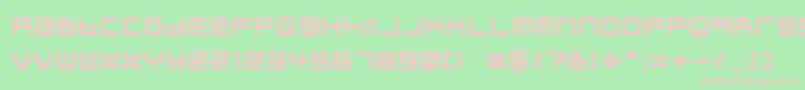 Neustylb Font – Pink Fonts on Green Background
