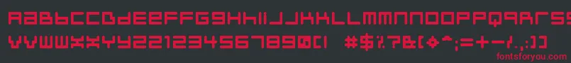 Neustylb Font – Red Fonts on Black Background
