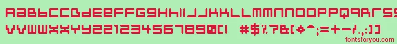 Neustylb Font – Red Fonts on Green Background