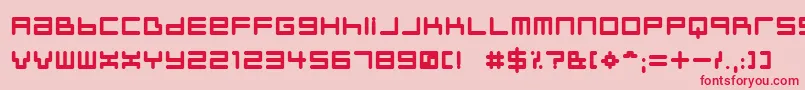 Neustylb Font – Red Fonts on Pink Background