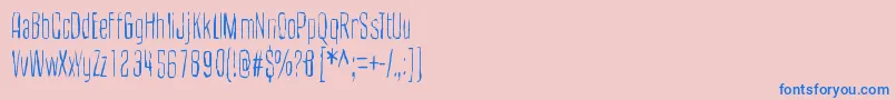 CultOfTheToucan Font – Blue Fonts on Pink Background