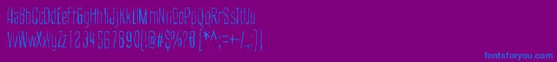CultOfTheToucan Font – Blue Fonts on Purple Background