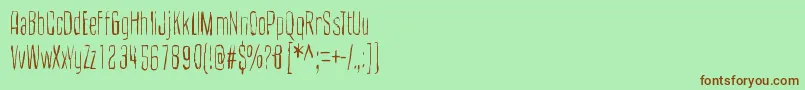 CultOfTheToucan Font – Brown Fonts on Green Background