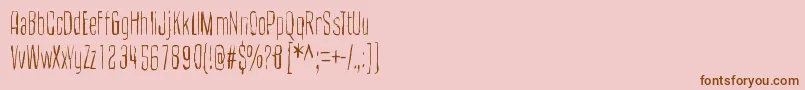 CultOfTheToucan Font – Brown Fonts on Pink Background