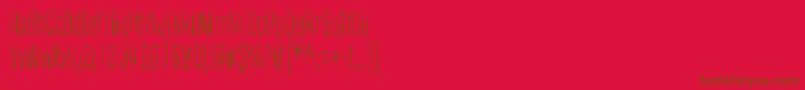 CultOfTheToucan Font – Brown Fonts on Red Background