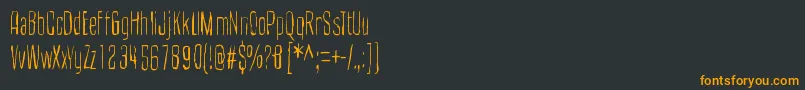 CultOfTheToucan Font – Orange Fonts on Black Background