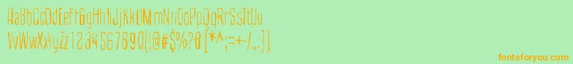 CultOfTheToucan Font – Orange Fonts on Green Background