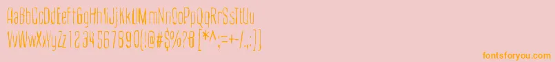 CultOfTheToucan Font – Orange Fonts on Pink Background