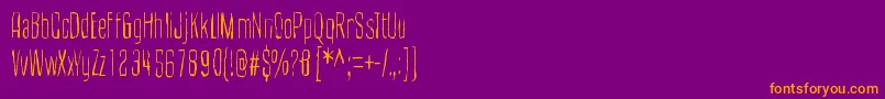 CultOfTheToucan Font – Orange Fonts on Purple Background