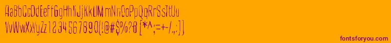 CultOfTheToucan Font – Purple Fonts on Orange Background