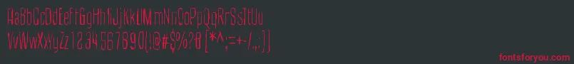 CultOfTheToucan Font – Red Fonts on Black Background
