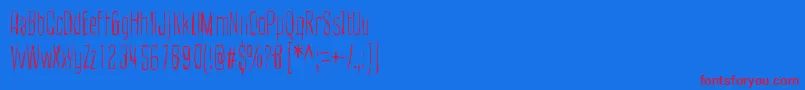 CultOfTheToucan Font – Red Fonts on Blue Background
