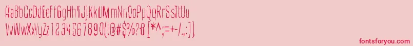 CultOfTheToucan Font – Red Fonts on Pink Background