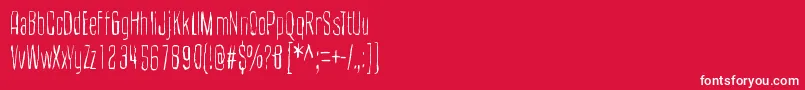 CultOfTheToucan Font – White Fonts on Red Background