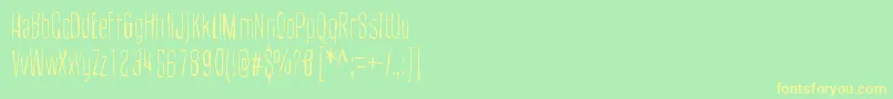 CultOfTheToucan Font – Yellow Fonts on Green Background