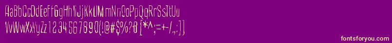 CultOfTheToucan Font – Yellow Fonts on Purple Background