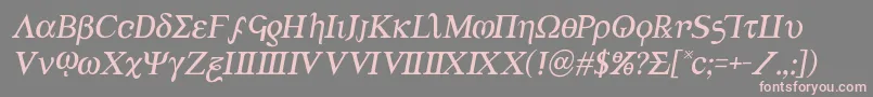 Achilles3semital Font – Pink Fonts on Gray Background