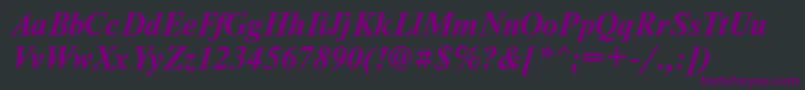 NewtonmaccttBolditalic-Schriftart – Violette Schriften auf schwarzem Hintergrund