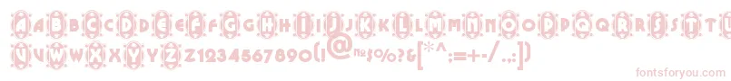 Cameo Font – Pink Fonts on White Background