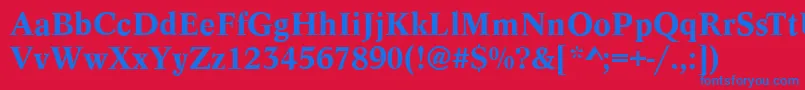 ConceptMedium Font – Blue Fonts on Red Background