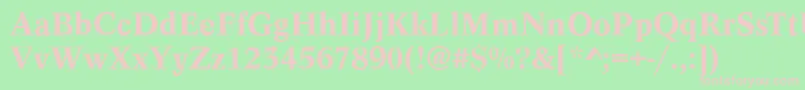 ConceptMedium Font – Pink Fonts on Green Background