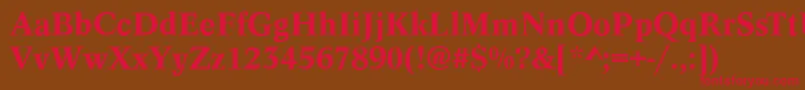 ConceptMedium Font – Red Fonts on Brown Background