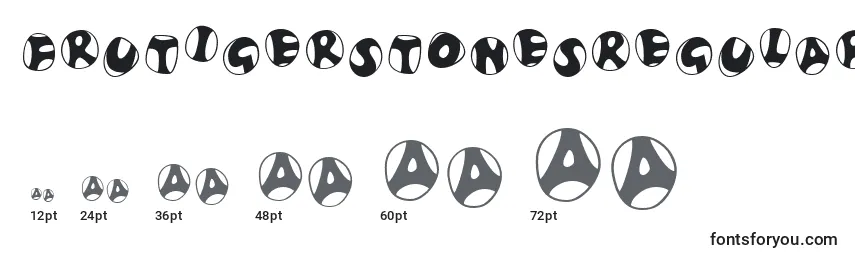 FrutigerstonesRegular Font Sizes