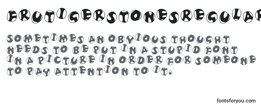 FrutigerstonesRegular Font