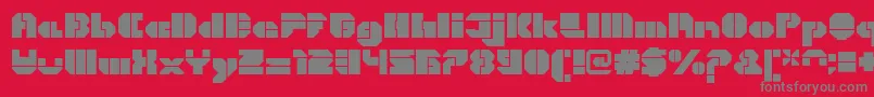 CortenOpenfatregular Font – Gray Fonts on Red Background