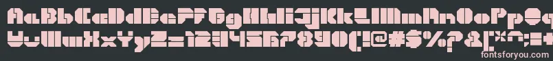 CortenOpenfatregular Font – Pink Fonts on Black Background