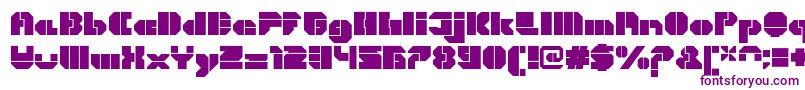 CortenOpenfatregular Font – Purple Fonts on White Background