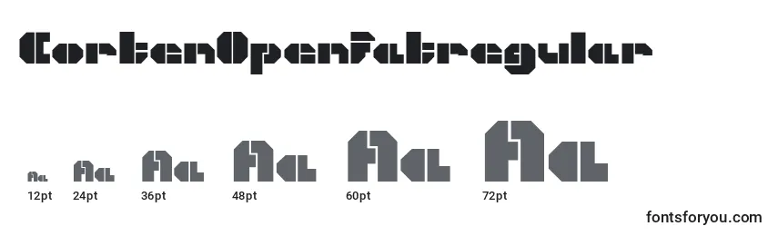 CortenOpenfatregular Font Sizes