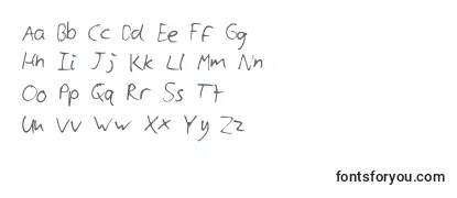 Cyllshandwriting -fontin tarkastelu