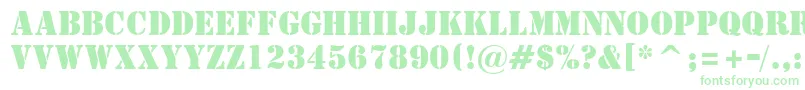 StStencil Font – Green Fonts